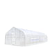 TMG Industrial 20’ x 40’ Tunnel Greenhouse Grow Tent w/12 Mil Ripstop Leno Mesh Cover, Cold Frame, Roll-up Windows, Peak Ceiling Roof, TMG-GH2040