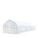 TMG Industrial 20’ x 50’ Tunnel Greenhouse Grow Tent w/12 Mil Ripstop Leno Mesh Cover, Cold Frame, Roll-up Windows, Peak Ceiling Roof, TMG-GH2050