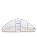 TMG Industrial 25’ x 100’ Tunnel Greenhouse Grow Tent w/6 Mil Clear EVA Plastic Film, Cold Frame, Hand Crank Roll-Up Sides, Peak Ceiling Roof, TMG-GH25100