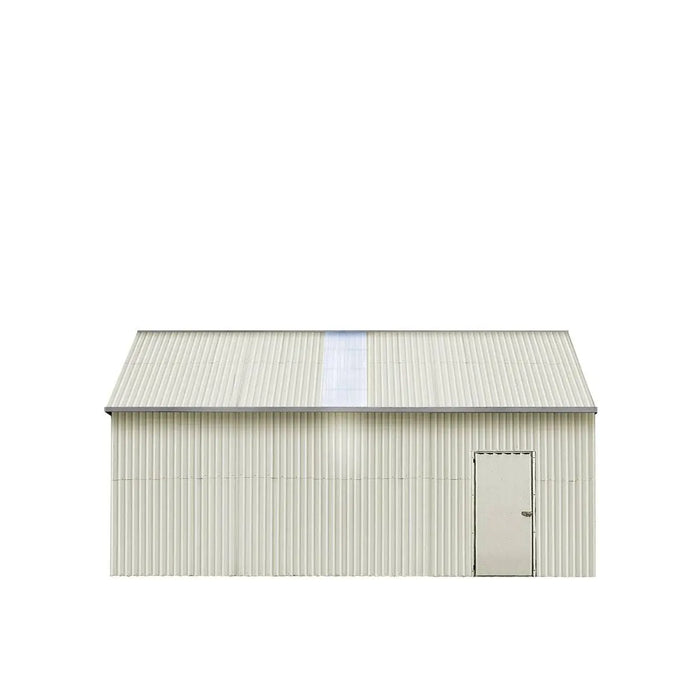 TMG Industrial 25’ x 25’ Double Garage Metal Barn Shed with Side Entry Door, 625 Sq-Ft Floor Space, 9’8” Eave Height, 27 GA Metal, Skylights, 3/12 Roof Pitch, TMG-MS2525 (Discontinued)