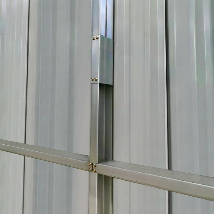 TMG Industrial 25’ x 41’ Double Garage Metal Barn Shed with Side Entry Door, 1025 Sq-Ft Floor Space, 9’8” Eave Height, 27 GA Metal, Skylights, 4/12 Roof Pitch, TMG-MS2541 (Discontinued)