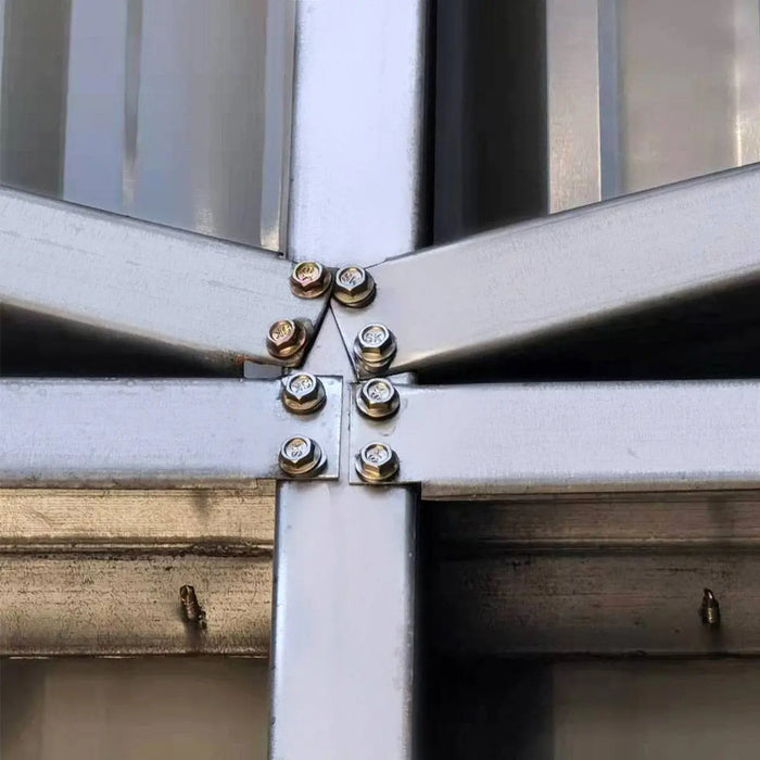 TMG Industrial 25’ x 41’ Double Garage Metal Barn Shed with Side Entry Door, 1025 Sq-Ft Floor Space, 9’8” Eave Height, 27 GA Metal, Skylights, 4/12 Roof Pitch, TMG-MS2541 (Discontinued)