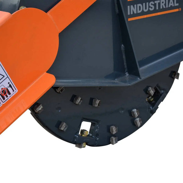 TMG Industrial 26” 3-Point Hitch Stump Grinder, Category 1 & 2 Hookup, Driveline Shaft Included, 30-50 HP Tractor, TMG-TSG26 (Discontinued)