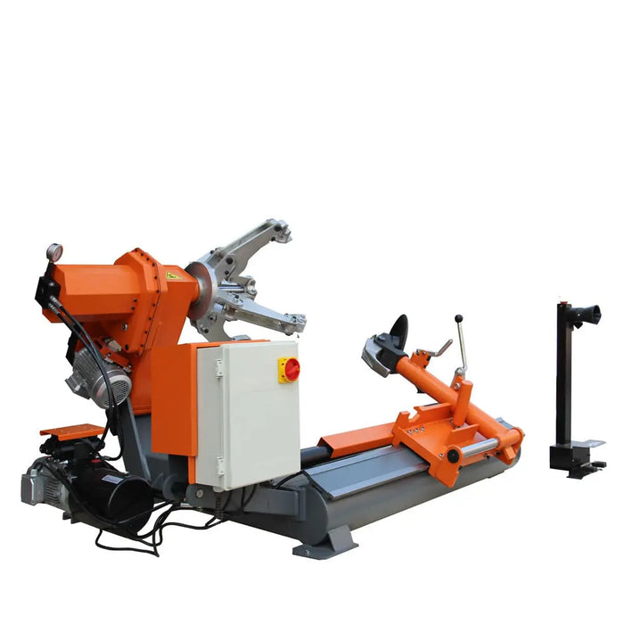 TMG Industrial 26” Heavy Duty Truck Tire Changer, 63” Tire Capacity, Bead Breaker w/Disk & Bead Hook, 3300 lb Weight Capacity, Portable Controls w/ Foot Pedal, CSA certified Motors, TMG-TTC26