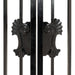TMG Industrial 265-ft Bi-Parting Ornamental Wrought Iron Gate & Fence Panels Combo Pack, All Steel, Powder Coated, TMG-MG265P