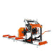 TMG Industrial 27" Portable Sawmill, 14 HP Kohler Gas Engine, 21" Board Width, 12' Log Length, 14-1/2' Track Bed, TMG-PSM27