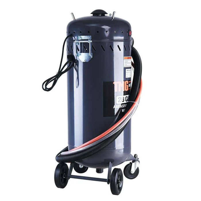 TMG Industrial 28 Gallon Abrasive Sandblaster w/Vacuum, 1200W, 22 CFM, 125-lb Capacity, TMG-ABC28