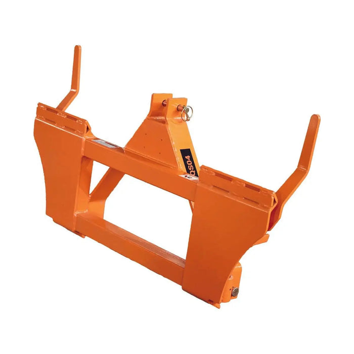 3-Point CAT1 to Universal Quick Attach Adapter Skid Steers, 2200 Lb Capacity, 3-Point Hitch Connection, TMG-TQS04