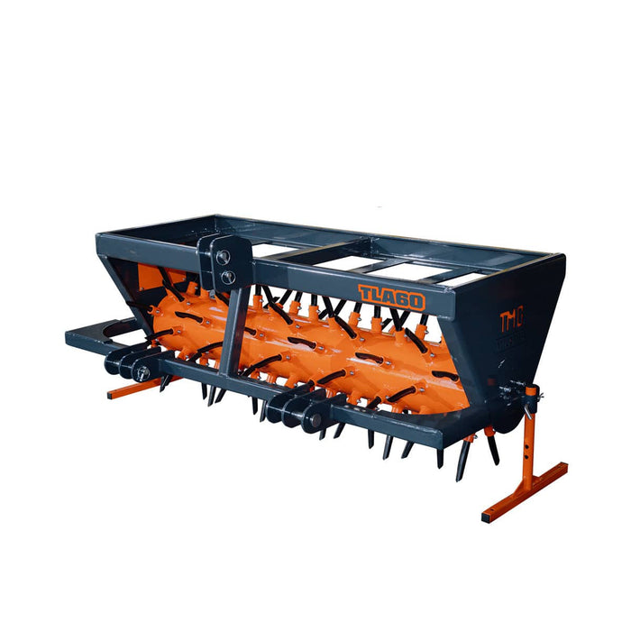 3 Point Hitch Drum Plug Aerator, 62" Working Width, Cat 1 & Cat 2 Tractors, 5" Plug Length, TMG-TLA60