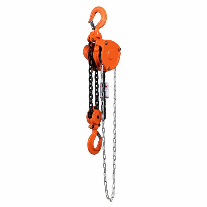 TMG Industrial 3 Ton 10' Lift Chain Hoist, 360° Swivel Hook, ASME B30.16, TMG-AHC3