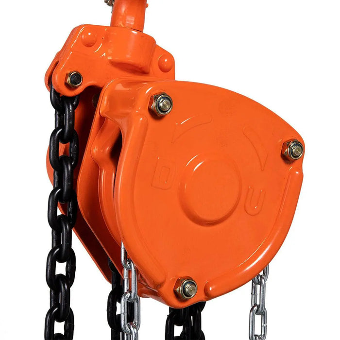 TMG Industrial 3 Ton 10' Lift Chain Hoist, 360° Swivel Hook, ASME B30.16, TMG-AHC3