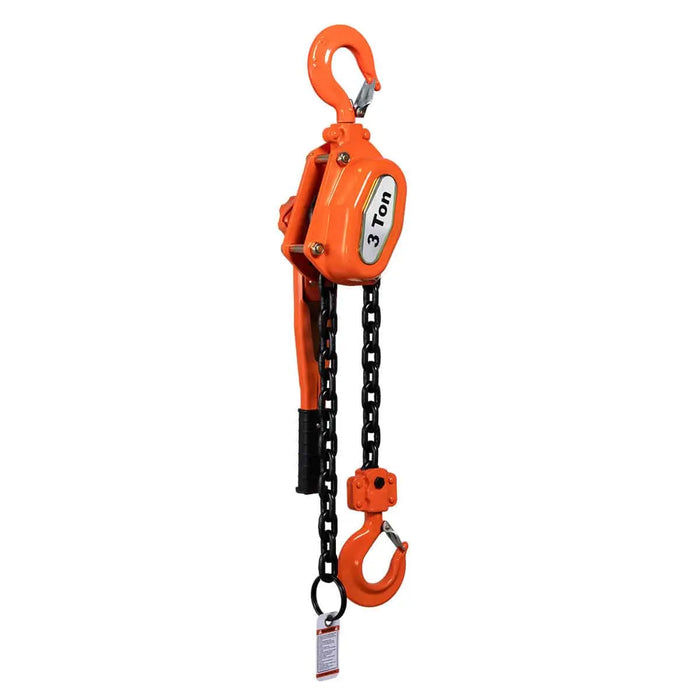 TMG Industrial 3 Ton 5' Lift Lever Chain Hoist, Twin Pawl Brakes, ASME B30.21, TMG-AHL3
