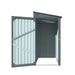 TMG Industrial 3’ x 6’ Galvanized Metal Pent Shed, 29 GA Corrugated Metal, 75“ Upper edge, TMG-MS0306