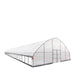 TMG Industrial 30’ x 100’ Tunnel Greenhouse Grow Tent w/6 Mil Clear EVA Plastic Film, Cold Frame, Hand Crank Roll-Up Sides, Peak Ceiling Roof, TMG-GH30100