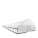 TMG Industrial 30’ x 120’ Tunnel Greenhouse Grow Tent w/6 Mil Clear EVA Plastic Film, Cold Frame, Hand Crank Roll-Up Sides, Peak Ceiling Roof, TMG-GH30120