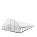 TMG Industrial 30’ x 120’ Tunnel Greenhouse Grow Tent w/6 Mil Clear EVA Plastic Film, Cold Frame, Hand Crank Roll-Up Sides, Peak Ceiling Roof, TMG-GH30120