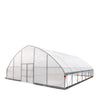 30' x 30' Commercial Tunnel Greenhouse with 6 Mil Clear Poly Covers and Roll-Up Sides TMG-GH3030