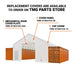 TMG Industrial 30' x 40' Container Peak Roof Shelter Pro Series with Heavy Duty 17 oz PVC Cover, Fully Enclosed front and back endwalls, TMG-ST3041CG