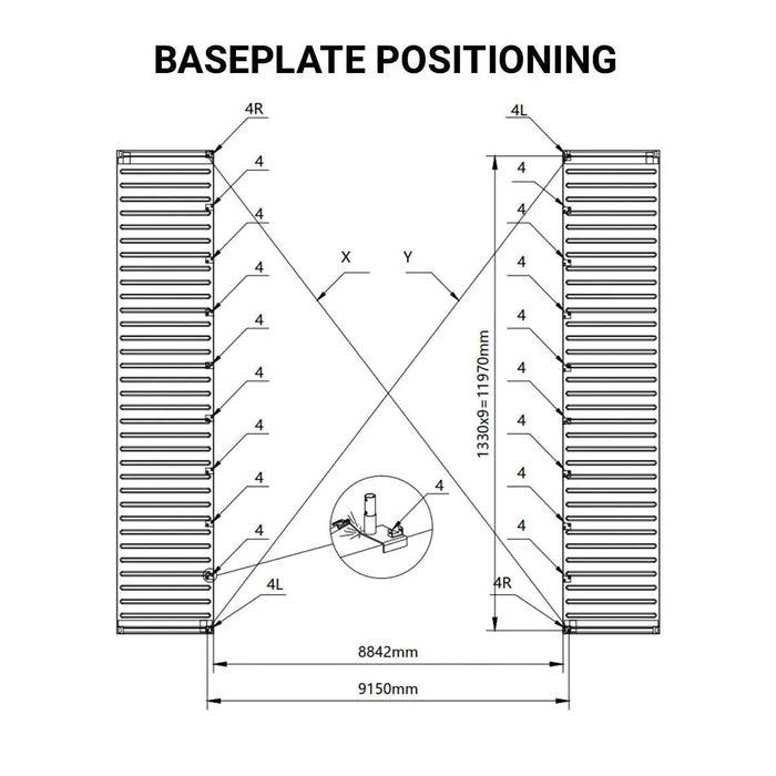 TMG Industrial 30' x 40' PVC Fabric Container Peak Roof Shelter Pro Series, Fire Retardant, Water Resistant, UV Protected, TMG-ST3042CV (Previously ST3041CV)