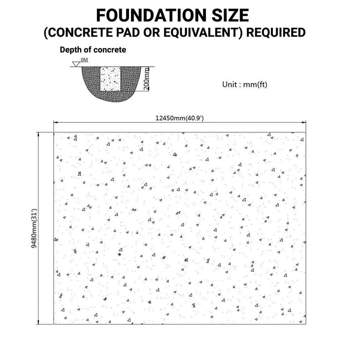 30' x 40' Peak Ceiling Storage Shelter with Heavy Duty 17 oz PVC Cover & Drive Through Doors, TMG-ST3040V