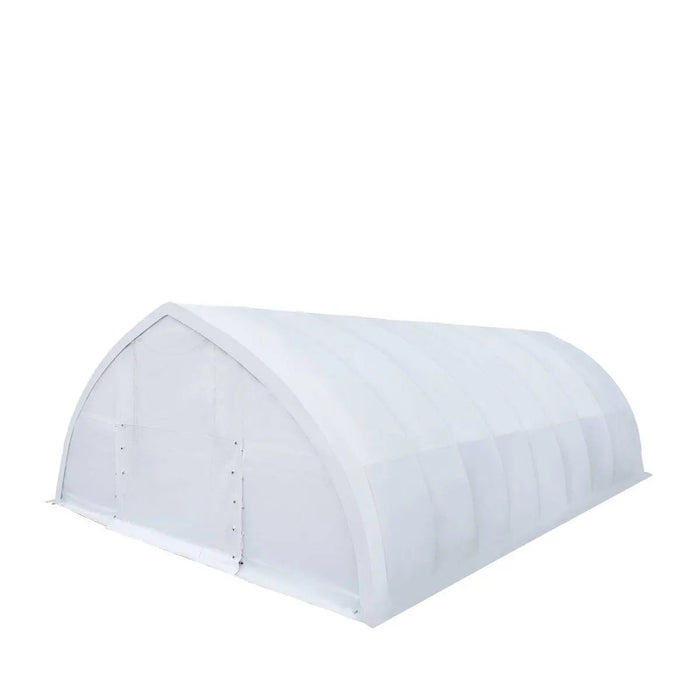 30' x 40' Peak Ceiling Storage Shelter with Heavy Duty 17 oz PVC Cover & Drive Through Doors, TMG-ST3040V