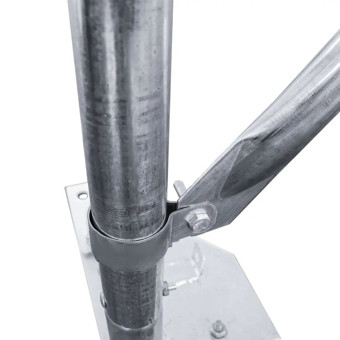 TMG Industrial 30' x 50' Straight Wall Peak Ceiling Storage Shelter with Heavy Duty 17 oz PVC Cover & Drive Through Doors, TMG-ST3050V