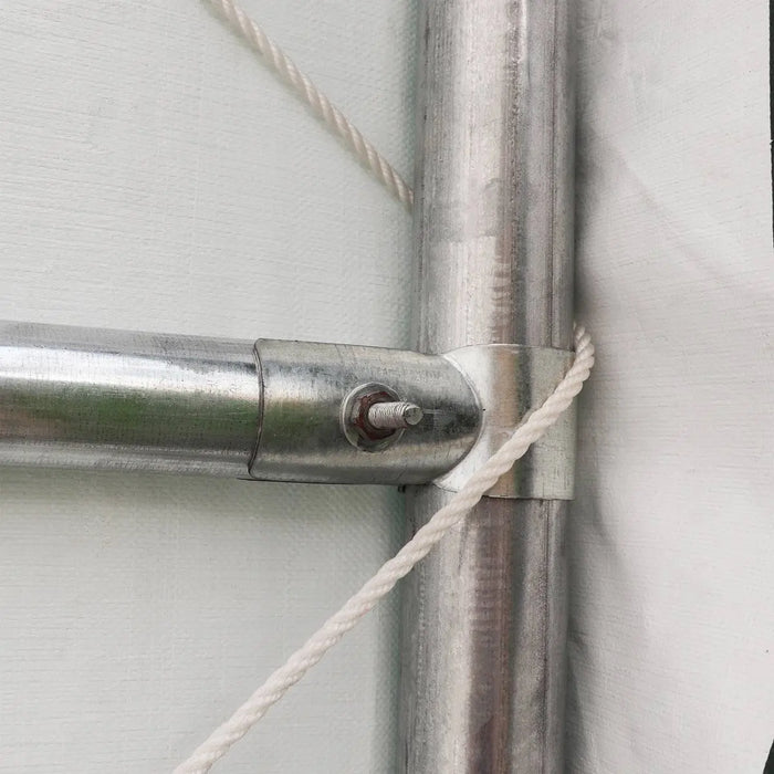 TMG Industrial 30' x 70' Straight Wall Peak Ceiling Storage Shelter with Heavy Duty 17 oz PVC Cover & Drive Through Doors, TMG-ST3070V