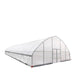 TMG Industrial 30’ x 80’ Tunnel Greenhouse Grow Tent w/6 Mil Clear EVA Plastic Film, Cold Frame, Hand Crank Roll-Up Sides, Peak Ceiling Roof, TMG-GH3080