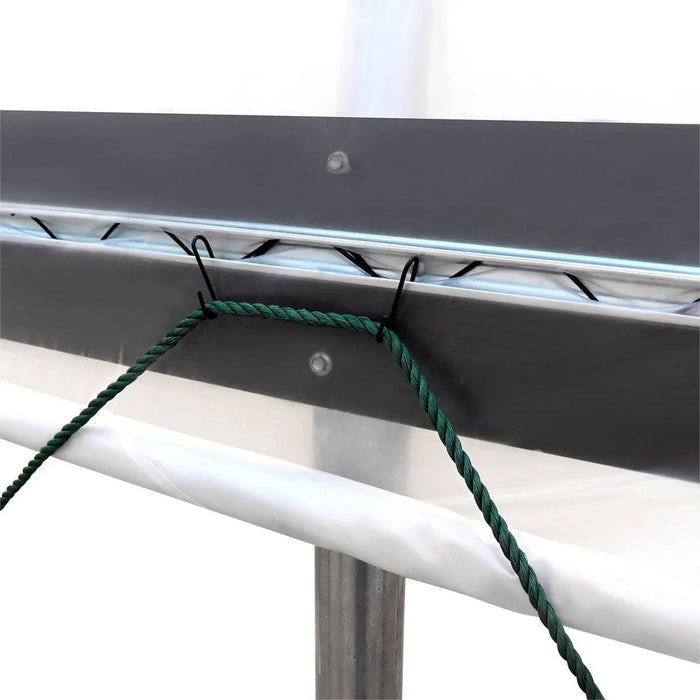 TMG Industrial 30’ x 80’ Tunnel Greenhouse Grow Tent w/6 Mil Clear EVA Plastic Film, Cold Frame, Hand Crank Roll-Up Sides, Peak Ceiling Roof, TMG-GH3080