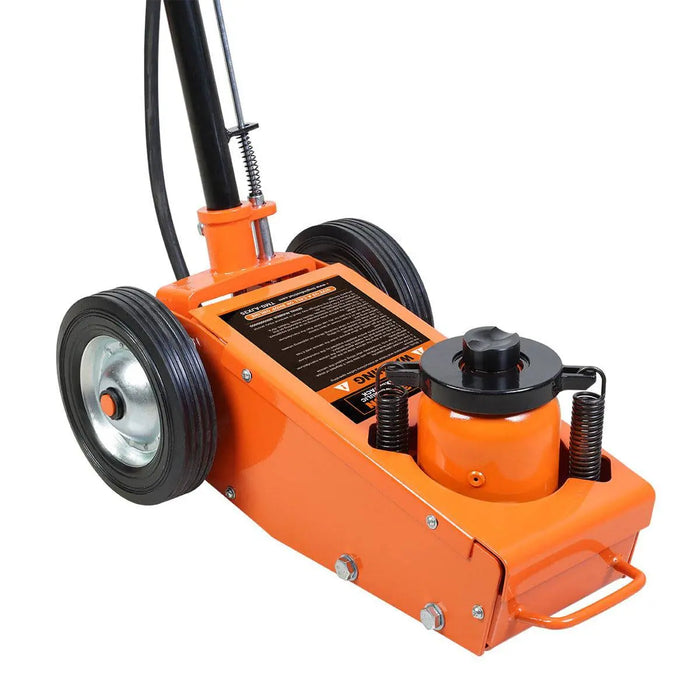 TMG Industrial 35 Ton (77,000 lb) Professional Air Hydraulic Axle Jack, Pneumatic Control, Double Springs, 19” Lift Height, TMG-AJX35