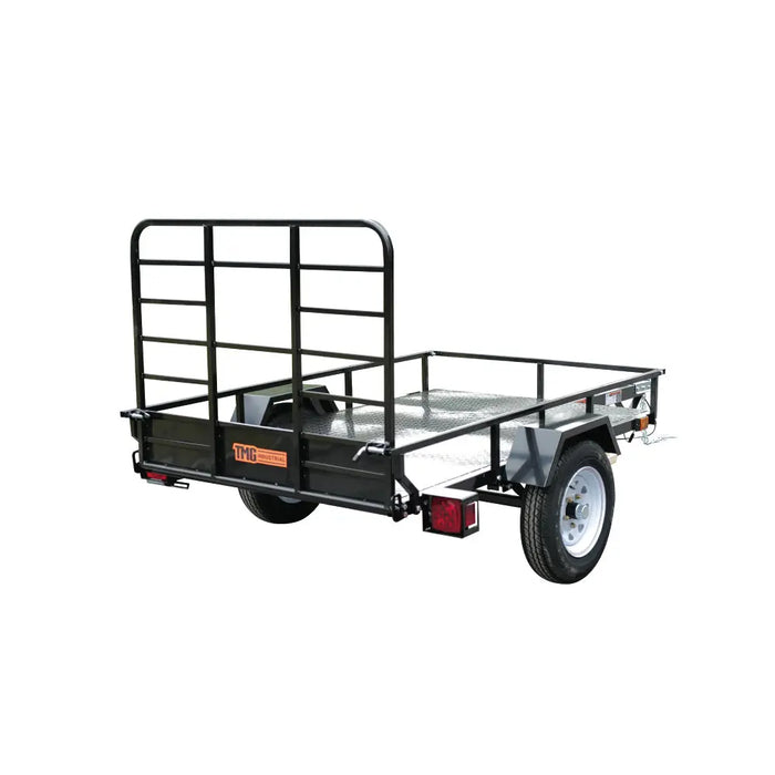 TMG Industrial 4’ x 6’ Single Axle Utility Trailer, 1580 Lb Payload Capacity, Robust Construction, 2” Coupler, TMG-UT46