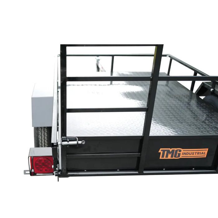 TMG Industrial 4’ x 6’ Single Axle Utility Trailer, 1580 Lb Payload Capacity, Robust Construction, 2” Coupler, TMG-UT46
