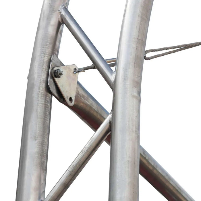 TMG Industrial 40' x 40' Dual Truss Container Shelter with Heavy Duty 21 oz PVC Cover, TMG-DT4041C (Previously DT4040C)