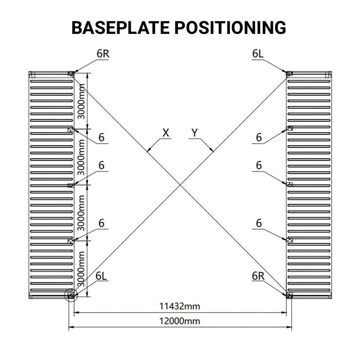 TMG Industrial 40' x 40' Dual Truss Container Shelter with Heavy Duty 21 oz PVC Cover, TMG-DT4041C (Previously DT4040C)