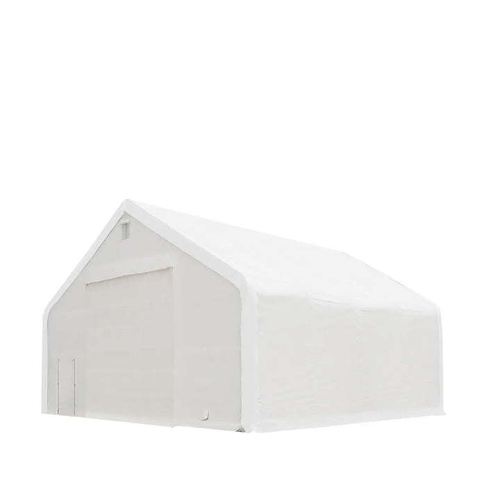TMG Industrial 40' x 40' Dual Truss Storage Shelter with Heavy Duty 21 oz PVC Cover & Drive Through Doors, TMG-DT4041