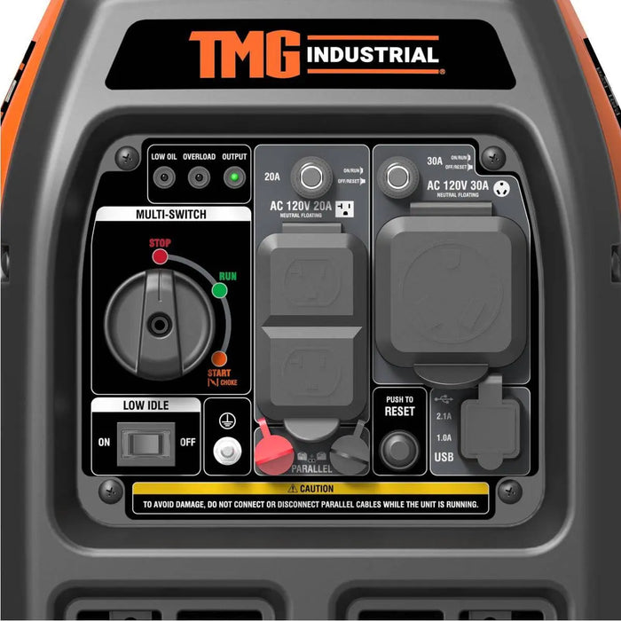 TMG Industrial 4000 Watt Digital Inverter Portable Generator, 3.5hrs 50% Load Run Time, CETL,ETL Certified For Canada/US, EPA Emissions Compliance, TMG-GDI40