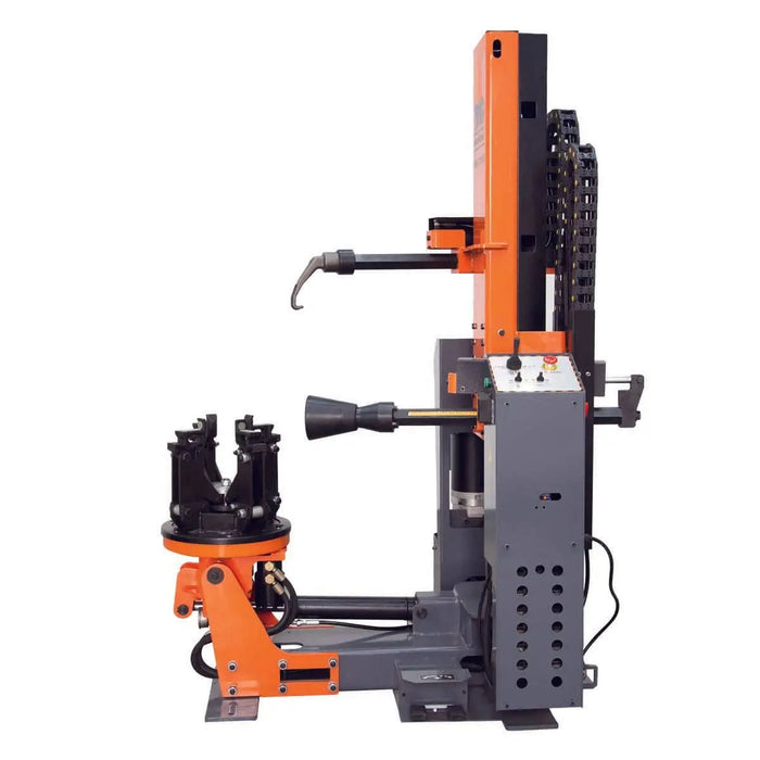 TMG Industrial 42” Heavy Duty Truck Tire Changer, 59” Tire Capacity, Upright/Vertical Tower Design, Bead Breaker w/Disc & Bead Hook, CSA certified Motor, TMG-TTC42