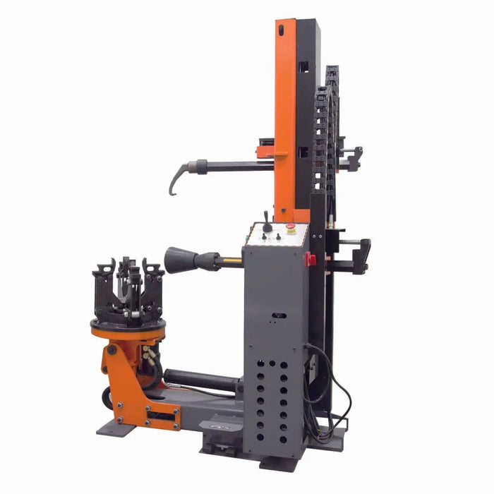 TMG Industrial 42” Heavy Duty Truck Tire Changer, 59” Tire Capacity, Upright/Vertical Tower Design, Bead Breaker w/Disc & Bead Hook, CSA certified Motor, TMG-TTC42
