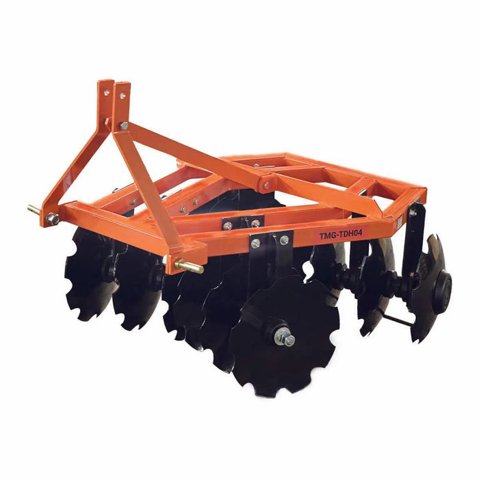 TMG Industrial 48” Notched Disc Harrow, 3-Point Hitch, Cat 1 Hook-up, 20-30 HP Tractors, TMG-TDH04