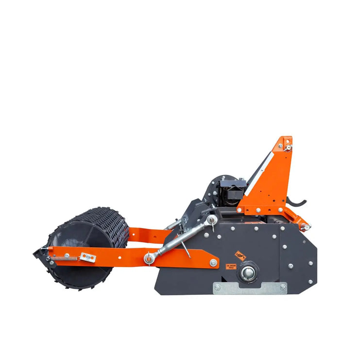 TMG Industrial 48" Stone Burier Rotary Tiller, 3-Point Hitch, Category 1 Hookup, 25-50 HP Tractors, PTO Shaft Included, 2-1/2" Stone Capacity, TMG-TSB48 (Discontinued)