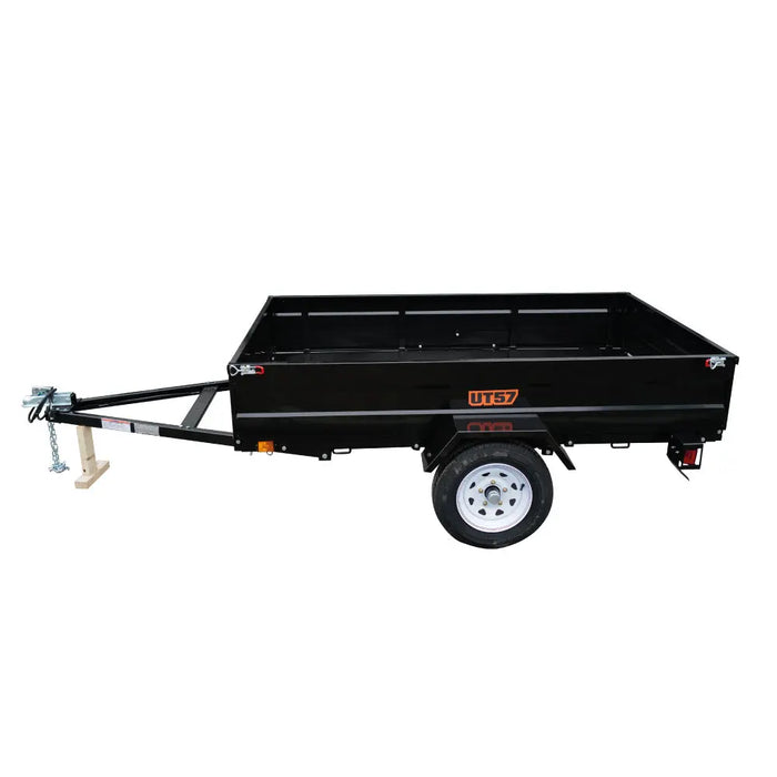 TMG Industrial 5’ x 7’ Single Axle Utility Trailer, 2090 Lb Payload Capacity, Robust Construction, Powder Coated, LED Lights, Compact Size, 2” Coupler, TMG-UT57