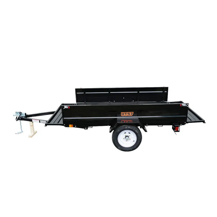 TMG Industrial 5’ x 7’ Single Axle Utility Trailer, 2090 Lb Payload Capacity, Robust Construction, Powder Coated, LED Lights, Compact Size, 2” Coupler, TMG-UT57