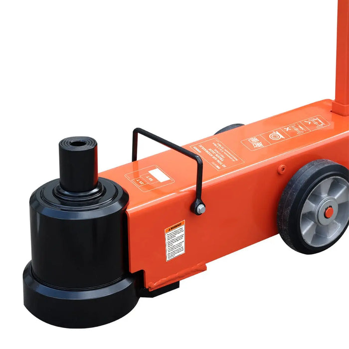 TMG Industrial 50 Ton Air Hydraulic Two Stage Truck Jack, 25 Ton Self-Retracting Ram, Adjustable 90°-180°, TMG-AJT50