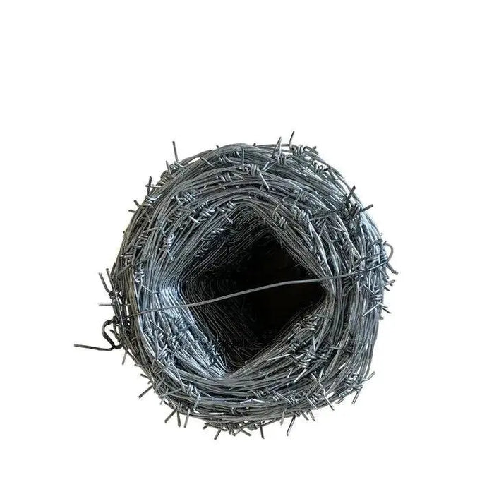 TMG Industrial 500-ft Barbed Wire, Triple-Layer Galvanized, High Tensile Strength, TMG-BW15
