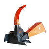 6" Skid Steer Wood Chipper, Gravity-Fed, Universal Skid Steer Mount, TMG-WC62S
