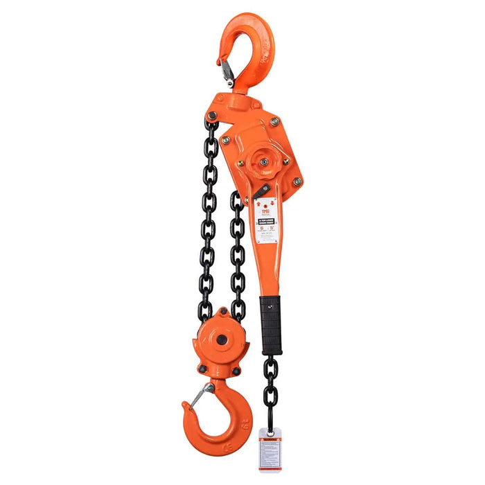 TMG Industrial 6 Ton 5' Lift Lever Chain Hoist, Twin Pawl Brakes, ASME B30.21, TMG-AHL6