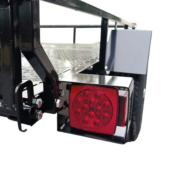 TMG Industrial 6’ x 10’ Single Axle Utility Trailer w/Ramp, 2500 Lb Payload Capacity, Robust Construction, Powder Coated, LED Lights, Spacious Interior, 2” Coupler, TMG-UT610