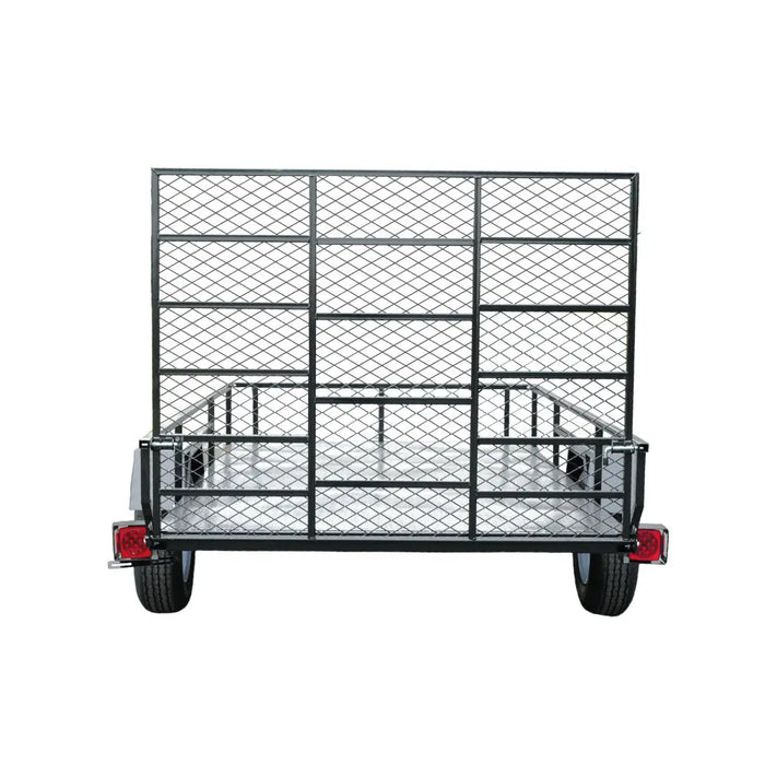 TMG Industrial 6’ x 10’ Single Axle Utility Trailer w/Ramp, 2500 Lb Payload Capacity, Robust Construction, Powder Coated, LED Lights, Spacious Interior, 2” Coupler, TMG-UT610