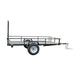 TMG Industrial 6’ x 10’ Single Axle Utility Trailer w/Ramp, 2500 Lb Payload Capacity, Robust Construction, Powder Coated, LED Lights, Spacious Interior, 2” Coupler, TMG-UT610