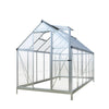 6’ x 12’ Crystal Clear Greenhouse, Aluminum Frame, Integrated Gutter System, Roof Vents, TMG-GH612